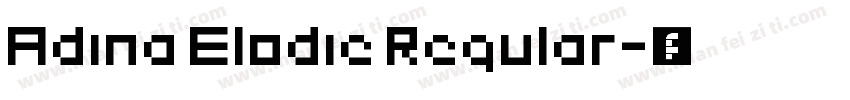 Adina Elodie Regular字体转换
